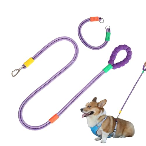 Hundehalsband aus Seil, verstellbares Hundehalsband mit Zugseil, bequemes Hundetrainingsseil für verspielte Welpen Hundehalsband aus Seil, verstellbares Hundehalsband mit Zugseil, bequemes Hundetrainingsseil für verspielte Welpen von Nuyhgtr