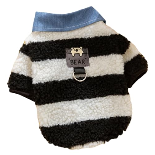 Hundemäntel für kaltes Wetter, Winter-Hundekleidung, Bärenstreifenmuster, bequeme Hunde-Winterkleidung, gemütlicher Hundemantel für Winterwetter, Bärenstreifen-Hundemantel für kleine und mittelgroße Hundemäntel für kaltes Wetter, Winter-Hundekleidung, Bärenstreifenmuster, bequeme Hunde-Winterkleidung, gemütlicher Hundemantel für Winterwetter, Bärenstreifen-Hundemantel für kleine und mittelgroße von Nuyhgtr
