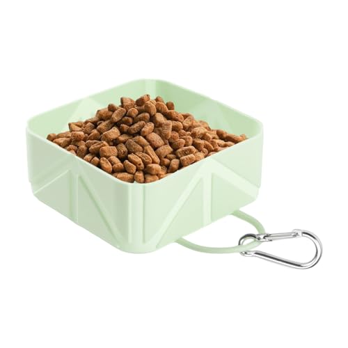 Hundewassernapf für Reisen - Klappbarer Futterbehälter Für Haustiere - 500ml Outdoor Trink- und Futter Napf für kleine und mittelgroße Hunde Katzen für Wohnmobil Auto Boot Reisen Wandern Gehen Cam von Nuyhgtr