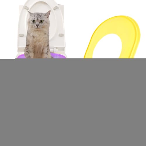 Katzen Toilettensitz | Katzenstreu Toilettentraining Set,Tragbarer Urinal Wiederverwendbar Für Haushalt & Reisen Leicht Zu Reinigen Kätzchen Haustier Katzen Toilettensitz | Katzenstreu Toilettentraining Set,Tragbarer Urinal Wiederverwendbar Für Haushalt & Reisen Leicht Zu Reinigen Kätzchen Haustier von Nuyhgtr