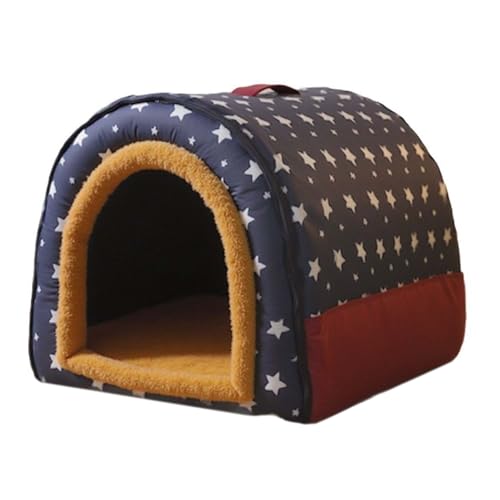Katzenbetthöhle - 75x57 cm, gemütliches Hideaway -Haus für kleine Haustiere mit warm abnehmbar, waschbarer Abdeckung, Welpenschlafnest für den Winter, Gebrauch im Innenbereich im Innenbereich, Nachtei Katzenbetthöhle - 75x57 cm, gemütliches Hideaway -Haus für kleine Haustiere mit warm abnehmbar, waschbarer Abdeckung, Welpenschlafnest für den Winter, Gebrauch im Innenbereich im Innenbereich, Nachtei von Nuyhgtr