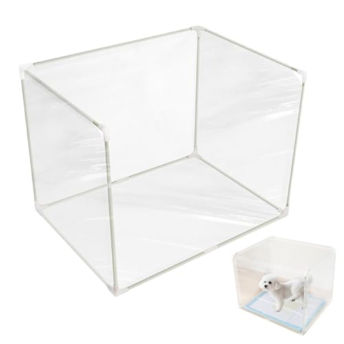 Litter Box Spritzschutz, Klappbarer Leichtreiniger Streuschutz, Transparente Hochwandige Katzenklo Privatsphäre Abdeckung Für Schlafzimmer Wohnheim Wohnzimmer Balkon Litter Box Spritzschutz, Klappbarer Leichtreiniger Streuschutz, Transparente Hochwandige Katzenklo Privatsphäre Abdeckung Für Schlafzimmer Wohnheim Wohnzimmer Balkon von Nuyhgtr