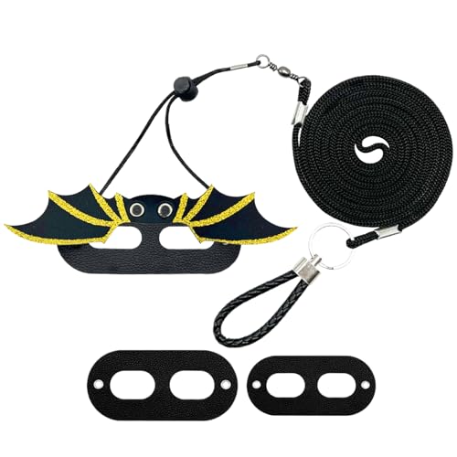 Lizard Cord, Bearded Dragon Harness Set, Escape-Proof Reptile Rope, Adjustable Traction Accessory, Ideal for Training, Outdoor Travel, Walking with Small Animal, Color Black Lizard Cord, Bearded Dragon Harness Set, Escape-Proof Reptile Rope, Adjustable Traction Accessory, Ideal for Training, Outdoor Travel, Walking with Small Animal, Color Black von Nuyhgtr