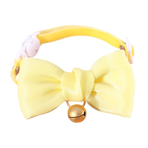 Niedliches Katzenhalsband, Fliege, Fliege, Samt-Halsbänder für Katzen, stilvolles Design, verstellbare Sicherheit mit bunter Perlenschleife und Glöckchen, für Kätzchen und einige Welpen Niedliches Katzenhalsband, Fliege, Fliege, Samt-Halsbänder für Katzen, stilvolles Design, verstellbare Sicherheit mit bunter Perlenschleife und Glöckchen, für Kätzchen und einige Welpen von Nuyhgtr