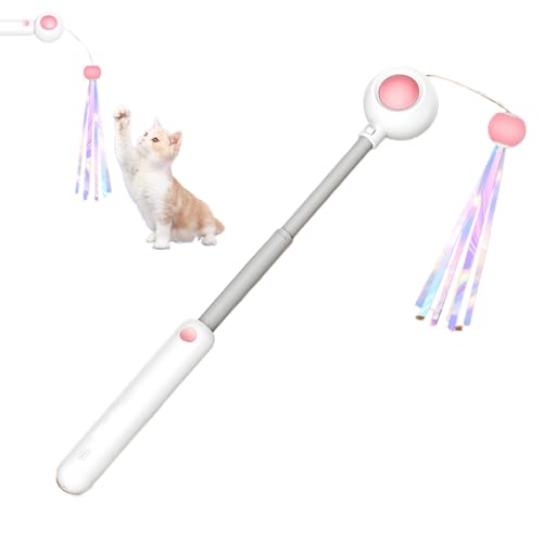 Nuyhgtr Cat Toys with Feathers, Kitten Feather Wand, Telescopic Stick Design, Interactive Play Toy, Pet Exercise Accessory for Boredom Relief, Hunting, Apartment, 1.97x1.57x8.43 inches Nuyhgtr Cat Toys with Feathers, Kitten Feather Wand, Telescopic Stick Design, Interactive Play Toy, Pet Exercise Accessory for Boredom Relief, Hunting, Apartment, 1.97x1.57x8.43 inches von Nuyhgtr