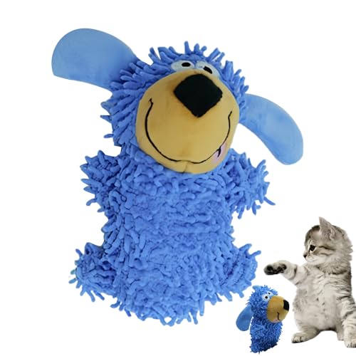 Nuyhgtr Plush Squeaky Dog Toy - Stuffed Chew Toy for Training Reward, Boredom Relief with Teeth Cleaning Function, Puppy Play Companion for Indoor Stimulation, 7.09x5.91x3.15 inch von Nuyhgtr