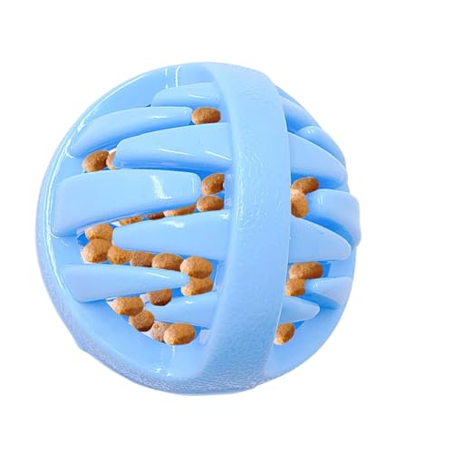 Nuyhgtr Treat Dispensing Dog Toy, Cognitive Chew Ball, Mentally Stimulating Puzzle for Teething Puppies, Brain Training, Indoor and Outdoor Playtime, 3.15x3.15x3.15 inches, Blue Nuyhgtr Treat Dispensing Dog Toy, Cognitive Chew Ball, Mentally Stimulating Puzzle for Teething Puppies, Brain Training, Indoor and Outdoor Playtime, 3.15x3.15x3.15 inches, Blue von Nuyhgtr
