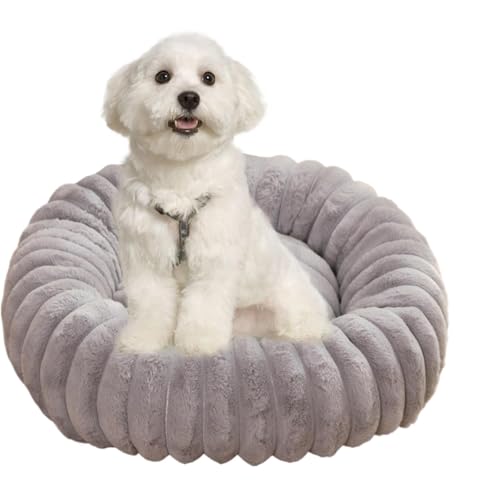 Nuyhgtr Washable Pet Bed, Anti-Slip Dog Bed, Small Dog Bed, Plush Cat Bed, Cozy Pet Couch, 40 cm, Round Calming Pet Bed for Small Dogs and Cats with Cozy Plush Fabric, Grey and Cream Colored Nuyhgtr Washable Pet Bed, Anti-Slip Dog Bed, Small Dog Bed, Plush Cat Bed, Cozy Pet Couch, 40 cm, Round Calming Pet Bed for Small Dogs and Cats with Cozy Plush Fabric, Grey and Cream Colored von Nuyhgtr