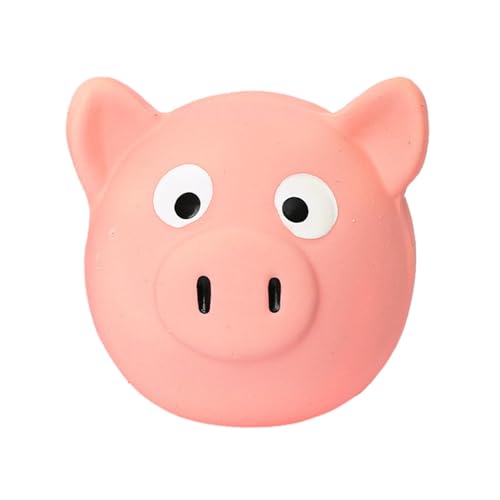 Pet Sounding Toys, Cute Cartoon Animal Shapes, Latex Pet Toys, Grunting Pigss Dog Toy Squeaker Puppy Chew, Small Pacifier, Pigss Model, Ball Toy, Cute Funny Latex Balls, Tongue Squeak Sensory Squeak von Nuyhgtr