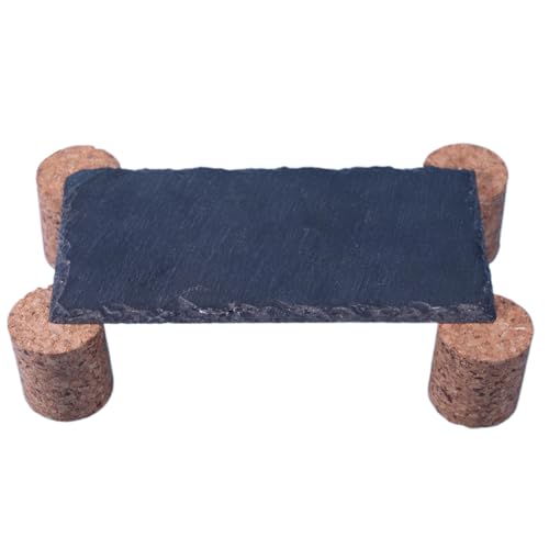 Reptile Basking Rock, Reptile Sunbathing with Cork Stake, Humid-Proof Resting Habitat Climbing Hiding Cave for Gecko Tortoise Snake Turtle, 1.57x1.97 inches von Nuyhgtr