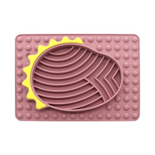 Slow Feeder Hundenäpfe Anti-Tipover Design Schüssel Stabile Leckmatte Langsames Essen Leckpad Glatte Textur Lick Pad Welpennapf Leckpad für Haustiere zum Verlangsamen des Fressens und Verbesserung der von Nuyhgtr
