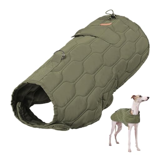 Winter Hundejacke, Elastische Hundeweste, Brustumfang Weste, Schneejacke Hunde, Winterweste Haustiere, Thermo Hunde Mantel, Hund Schneejacke für Hunde mit Einstellbarem Brustumfang von Nuyhgtr