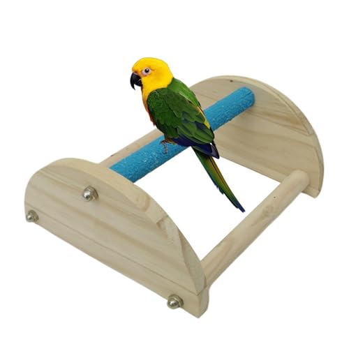 Chick Perch for Brooder, Wooden Roosting Bar Stand, Triangle Ladder Chicken Toy, Safe Training Accessory for Parrots, Large Birds, and Poultry Coop Entertainment von Nuytghr