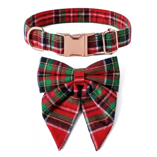 Dog Collar, Bow Tie, Adjustable Neckband, Polyester Cotton, Stylish Fit, Holiday Design, Accessory, Lightweight Build, Multiple Sizes, for Small Medium Large Breeds, Daily Walks Dog Collar, Bow Tie, Adjustable Neckband, Polyester Cotton, Stylish Fit, Holiday Design, Accessory, Lightweight Build, Multiple Sizes, for Small Medium Large Breeds, Daily Walks von Nuytghr