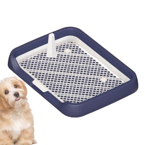 Indoor Dog Potty Tray, Mesh Grid Pee Pad Holder, Flat Design with Removable Column, Easy Cleaning System, Setup Potty Gear, Ideal for Puppies, Pets, 18.5x14.17x2.17 Inches Indoor Dog Potty Tray, Mesh Grid Pee Pad Holder, Flat Design with Removable Column, Easy Cleaning System, Setup Potty Gear, Ideal for Puppies, Pets, 18.5x14.17x2.17 Inches von Nuytghr