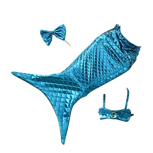 Katze Meerjungfrau Kostüm, Hund Meerjungfrau Outfit, Haustier Cosplay Kostüm, Kätzchen Meerjungfrau Kleid, Welpen Meerjungfrau Kostüm, Meerjungfrau Haustier Kostüm, Kostüm mit Schwanz, Hundekostüm mit von Nuytghr