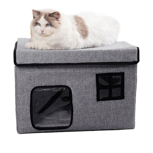 Katzenhaus für den Außenbereich – einheitlicher kühlender Katzenschutz, geräumige, abnehmbare Betten, Höhle, thermisches Design für Kätzchen, Innenbereich, Haustier, Hund, Schattenkomfort Katzenhaus für den Außenbereich – einheitlicher kühlender Katzenschutz, geräumige, abnehmbare Betten, Höhle, thermisches Design für Kätzchen, Innenbereich, Haustier, Hund, Schattenkomfort von Nuytghr