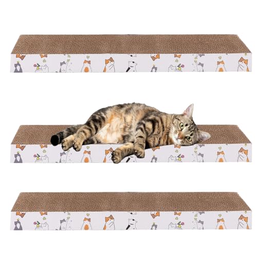 Katzenkratzer, Wellpapier-Kratzer, 3 x Anti-Kratz-Spielzeug, stabiles Haustierbedarf, Krallenschleifen, hält gesund, lindert Langeweile, ideal für Indoor-Kätzchenspiel, 182,01 Zoll Katzenkratzer, Wellpapier-Kratzer, 3 x Anti-Kratz-Spielzeug, stabiles Haustierbedarf, Krallenschleifen, hält gesund, lindert Langeweile, ideal für Indoor-Kätzchenspiel, 182,01 Zoll von Nuytghr