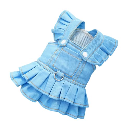 Kleines Hundekleid, dekorative Hundekleidung – stilvolles Cowboy-Overall für Kätzchen, Welpen, dekoratives Outdoor-Outfit für Spaziergänge und Katzen von Nuytghr