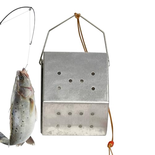 Köderhalter, Fixpunkt-Boden, Angel-Futterstation, leicht, leicht zu lösen, 5 x 4 x 6,2 cm, Futter-Nistwerkzeug für Seen, Teiche, Krabben, Angler von Nuytghr