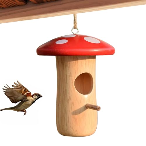 Kolibri-Häuser für draußen | hängbares Vogelhaus | Pilzhütte Tierheim für den Außenbereich | Haustierdekoration für Garten, Hof, Hof, Baum, Balkon Kolibri-Häuser für draußen | hängbares Vogelhaus | Pilzhütte Tierheim für den Außenbereich | Haustierdekoration für Garten, Hof, Hof, Baum, Balkon von Nuytghr