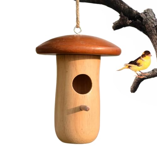 Kolibri-Nesthaus – hängbares Vogelhaus, Pilzhütte, Tierheim, Outdoor-Haustierdekoration, Hütte für Garten, Hof, Hof, Baum, Balkon Kolibri-Nesthaus – hängbares Vogelhaus, Pilzhütte, Tierheim, Outdoor-Haustierdekoration, Hütte für Garten, Hof, Hof, Baum, Balkon von Nuytghr