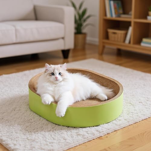 Kratzbrett für Katzen,Katzenkorb Und Schlafplatz Für Drinnen - Kratzschutz Möbelschützer Kratzplatz Kratzkissen Für Wohnung Balkon Wohnzimmer Schlafzimmer Ecke Fensterbank von Nuytghr