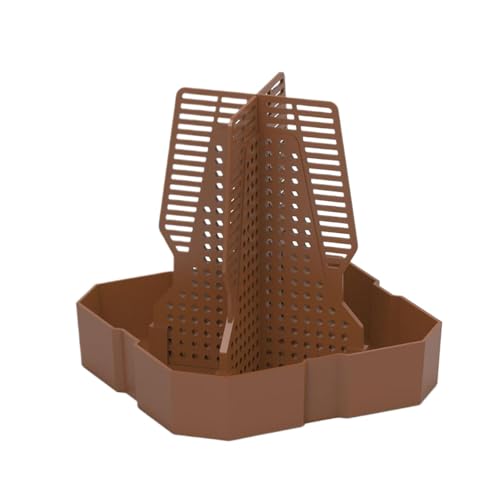 Lizard Food Bowl, Small Animal Feeder with Climbing Ladder 14.8x14.8x15.5cm, Reptile Hunting Dish for Bearded Dragons, Geckos, Frogs, Easy Access Feeding Tray von Nuytghr