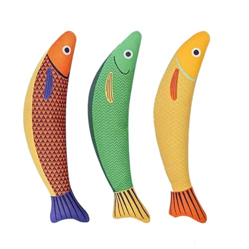 Nuytghr Cat Toys Fish, 3 Piece Catnip Crinkle Set, Teeth Cleaning Exercise Toy, 9.45x1.97x1.97 Inches, Vibrant Fish Design, for Cats and Kittens, Bedroom, Living Room, Backyard, Study Use Nuytghr Cat Toys Fish, 3 Piece Catnip Crinkle Set, Teeth Cleaning Exercise Toy, 9.45x1.97x1.97 Inches, Vibrant Fish Design, for Cats and Kittens, Bedroom, Living Room, Backyard, Study Use von Nuytghr