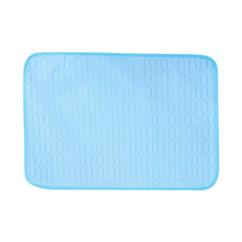 Nuytghr Dog Cooling Mat, Portable Ice Silk Pet Pad, Non-Slip Breathable Cushion, 70x55cm Quick-Cooling Soft, Medium Size, Light Blue for Living Room, Backyard, Bedroom, Use Nuytghr Dog Cooling Mat, Portable Ice Silk Pet Pad, Non-Slip Breathable Cushion, 70x55cm Quick-Cooling Soft, Medium Size, Light Blue for Living Room, Backyard, Bedroom, Use von Nuytghr