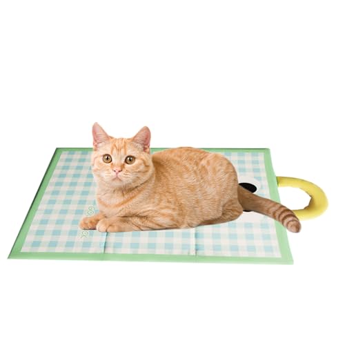 Nuytghr Haustier Kühlmatte,Welpen Kühlmatte - 60x45cm Leicht Waschbare Tragbare Bett Accessoires Decke Für Welpen Kätzchen Fellfreunde Indoor Nuytghr Haustier Kühlmatte,Welpen Kühlmatte - 60x45cm Leicht Waschbare Tragbare Bett Accessoires Decke Für Welpen Kätzchen Fellfreunde Indoor von Nuytghr