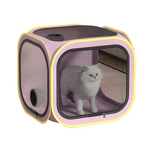 Nuytghr Haustier-Trocknerbox, tragbare Fellpflegekiste, 50 x 50 x 50 cm, Anti-Haar-Fliegenkäfig, kompakter Trockenraum, Hausbehälter für Katzen, Hunde, Welpen, Reinigung, Komfort, Innenbereich, Reisen Nuytghr Haustier-Trocknerbox, tragbare Fellpflegekiste, 50 x 50 x 50 cm, Anti-Haar-Fliegenkäfig, kompakter Trockenraum, Hausbehälter für Katzen, Hunde, Welpen, Reinigung, Komfort, Innenbereich, Reisen von Nuytghr