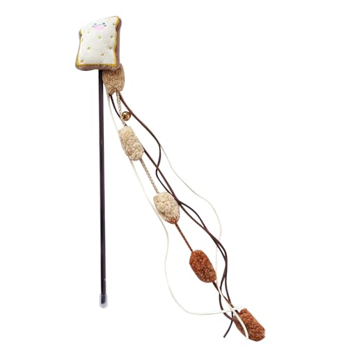 Nuytghr Interactive Cat Toy, Food-Themed Stick Plush Catcher, Funny Exercise Tool with Bell, 12.6 inches Reaction Training Aid for All Breed Sizes, Indoor Pet Playtime Use Nuytghr Interactive Cat Toy, Food-Themed Stick Plush Catcher, Funny Exercise Tool with Bell, 12.6 inches Reaction Training Aid for All Breed Sizes, Indoor Pet Playtime Use von Nuytghr