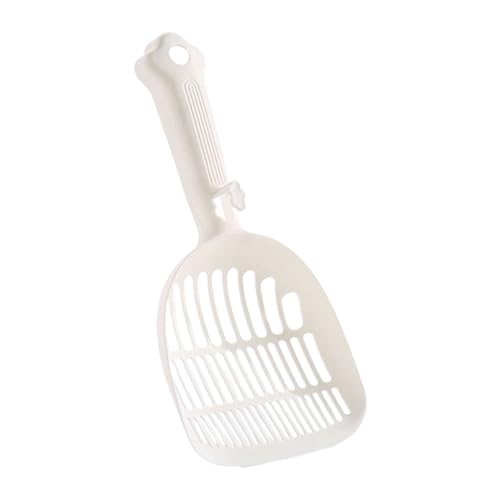 Nuytghr Katzenstreuschaufel, ergonomische Schaufel für Katzentoilette, ergonomischer langer Griff, Schaufel für Haus, Zuhause, effiziente Reinigung, Haustier, Innenbereich, einfaches Schaufeln von Nuytghr
