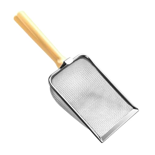 Nuytghr Katzentoilettenschaufel, bequemer Griff, Siebwerkzeug, stabiler Edelstahl-Kotreiniger für Multi-Katzen-Haushalt, 14 cm, Stall, Käfig, Kleintiere, Hühnerabfälle Nuytghr Katzentoilettenschaufel, bequemer Griff, Siebwerkzeug, stabiler Edelstahl-Kotreiniger für Multi-Katzen-Haushalt, 14 cm, Stall, Käfig, Kleintiere, Hühnerabfälle von Nuytghr