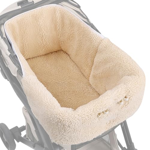 Nuytghr Kinderwagenmatte für Haustiere, 32 x 53 x 27 cm, Winter-Kissen für Welpen, Kätzchen, magnetisches Pad mit gemütlichem Komfort für Hund, Katze, Auto, Fahrten, Spazierengehen, Park, Einkaufen von Nuytghr