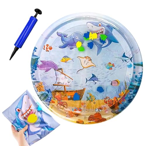 Nuytghr Sensory Water Play Mat for Cats, Round Inflatable Activity Pad, Quality Thickened PVC Pet Bed, 11.81x11.81x0.79inch Interactive Enrichment Toy, Cooling Entertainment for Nuytghr Sensory Water Play Mat for Cats, Round Inflatable Activity Pad, Quality Thickened PVC Pet Bed, 11.81x11.81x0.79inch Interactive Enrichment Toy, Cooling Entertainment for von Nuytghr
