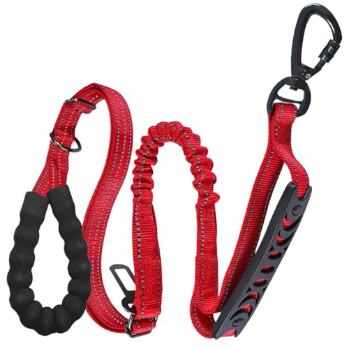 Trainingsseil für Hunde, ohne Zugleine, 5 x 1 x 130 cm, stoßdämpfender, weicher Griff, verstellbarer Traktor, Haustierzubehör für große Rassen, bequemes Spazierengehen Trainingsseil für Hunde, ohne Zugleine, 5 x 1 x 130 cm, stoßdämpfender, weicher Griff, verstellbarer Traktor, Haustierzubehör für große Rassen, bequemes Spazierengehen von Nuytghr
