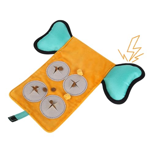 Treat Dispensing Dog Toys, Interactive Food Puzzle Toy, Sound Slow Feeder, 9.06x7.76x1.18 Inches Mental Enrichment, Durable Chew Toy, Medium Large Puppy Size, for Training Boredom Relief Indoors von Nuytghr