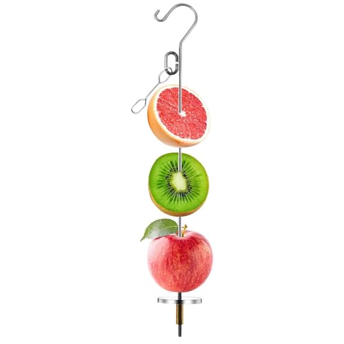 Vogelfutterhalter - Edelstahl Bird Treat Spieß - Käfig Haustiere Anreicherung Futtersuche Spielzeug Indoor Dekoration für Lovebirds Wellensittiche Kanarienvögel Sittiche Vogelfutterhalter - Edelstahl Bird Treat Spieß - Käfig Haustiere Anreicherung Futtersuche Spielzeug Indoor Dekoration für Lovebirds Wellensittiche Kanarienvögel Sittiche von Nuytghr