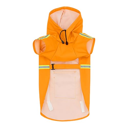 Wasserdichte Hundejacke, wasserdicht und winddicht, leicht zu tragen, mit reflektierenden Streifen, Kapuzenponcho, atmungsaktiv, verstellbar, Haustier-Regenmantel für draußen, nasses Wetter Wasserdichte Hundejacke, wasserdicht und winddicht, leicht zu tragen, mit reflektierenden Streifen, Kapuzenponcho, atmungsaktiv, verstellbar, Haustier-Regenmantel für draußen, nasses Wetter von Nuytghr