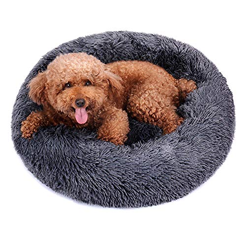 Nvzi Donut-Hundebett, flauschiges Haustierbett in Donut-Form für Hunde und Katzen, bequemes Hundebett, Donut-Kuschelbett, rund, waschbar, rutschfeste Unterseite, 50,8 cm/71,1 cm, für Welpen und Nvzi Donut-Hundebett, flauschiges Haustierbett in Donut-Form für Hunde und Katzen, bequemes Hundebett, Donut-Kuschelbett, rund, waschbar, rutschfeste Unterseite, 50,8 cm/71,1 cm, für Welpen und von Nvzi