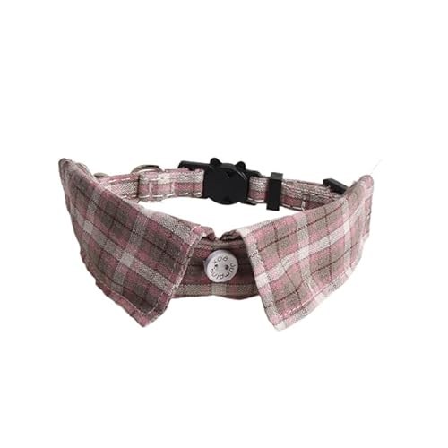 Nvzi - b Katzenhalsband mit Schnalle, verstellbar, weich, für kleine Hunde oder Katzen, Schottenkaro, Grau Nvzi - b Katzenhalsband mit Schnalle, verstellbar, weich, für kleine Hunde oder Katzen, Schottenkaro, Grau von Nvzi