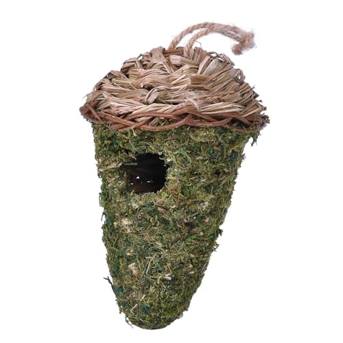 Nybhyjka Handgewebtes Vogelnest, Vogelhäuser für Außen, Atmungsaktives handgewebter Schutz, Tränendrop-Form-Nest, weastresistente Kolibri-Nest für Garten, Innenhof, Zäune Nybhyjka Handgewebtes Vogelnest, Vogelhäuser für Außen, Atmungsaktives handgewebter Schutz, Tränendrop-Form-Nest, weastresistente Kolibri-Nest für Garten, Innenhof, Zäune von Nybhyjka
