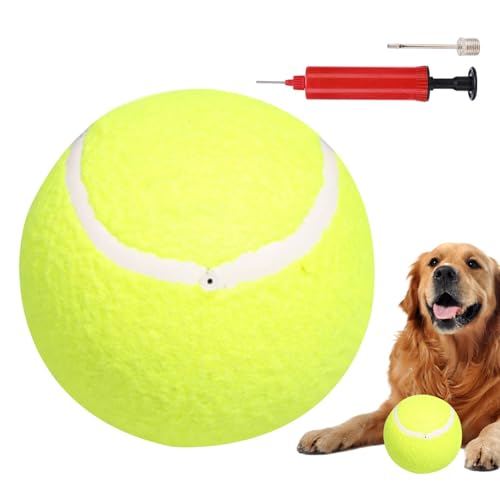 Nybhyjka Hunde-Tennisbälle, Großer Hundeball Übergroße Tennisbälle, Welpenballspielzeug, lustiges Haustier-Kauspielzeug, interaktives Spielzeug für Hunde mit Pumpe & Nadel für Outdoor Nybhyjka Hunde-Tennisbälle, Großer Hundeball Übergroße Tennisbälle, Welpenballspielzeug, lustiges Haustier-Kauspielzeug, interaktives Spielzeug für Hunde mit Pumpe & Nadel für Outdoor von Nybhyjka