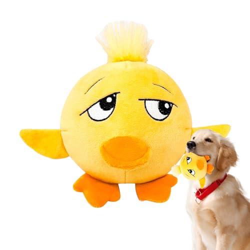 Nybhyjka Hundespielzeug-Ball, quietschendes Plüschspielzeug für Hunde, Tier-Serie, doppellagig, reißfest, für die Zahnreinigung von Katzen Nybhyjka Hundespielzeug-Ball, quietschendes Plüschspielzeug für Hunde, Tier-Serie, doppellagig, reißfest, für die Zahnreinigung von Katzen von Nybhyjka
