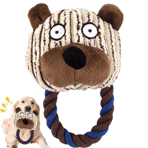 Nybhyjka Hundespielzeug Stofftier, Quietschtier Hundespielzeug - Kauspielzeug für Hunde mit Cartoon-Motiv, Quietschspielzeug für Hunde - Gefülltes Hundespielzeug, interaktives Hundespielzeug mit Nybhyjka Hundespielzeug Stofftier, Quietschtier Hundespielzeug - Kauspielzeug für Hunde mit Cartoon-Motiv, Quietschspielzeug für Hunde - Gefülltes Hundespielzeug, interaktives Hundespielzeug mit von Nybhyjka