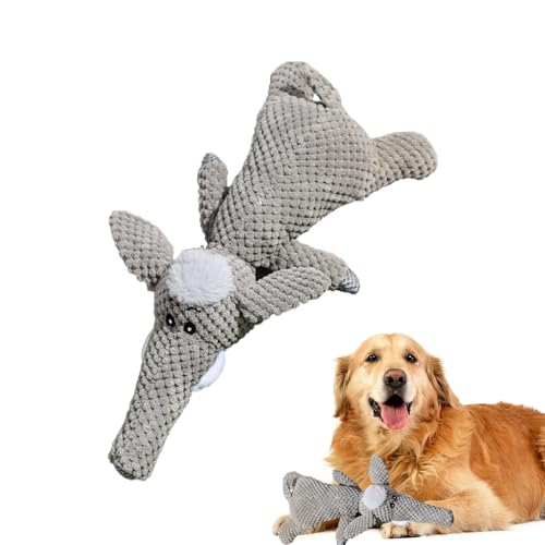 Nybhyjka Hundespielzeug aus Plüsch, quietschendes Haustierspielzeug zum Zahnen von Welpen, interaktives Kauspielzeug in Tierform, für drinnen, Zuhause, Wohnzimmer Nybhyjka Hundespielzeug aus Plüsch, quietschendes Haustierspielzeug zum Zahnen von Welpen, interaktives Kauspielzeug in Tierform, für drinnen, Zuhause, Wohnzimmer von Nybhyjka