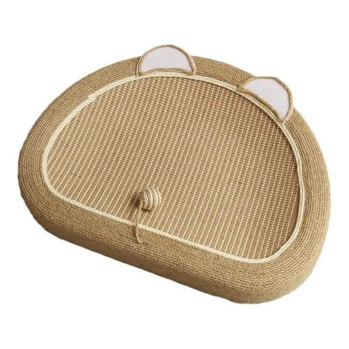 Nybhyjka Katzenkratzbett - Niedliche Form Sisal Katzenkratzpad mit Ball Spielzeug | Trainingsspielzeug, Bett für Indoor-Katzen und Kätzchen zum Ausruhen und Spielen, Möbelschutz Nybhyjka Katzenkratzbett - Niedliche Form Sisal Katzenkratzpad mit Ball Spielzeug | Trainingsspielzeug, Bett für Indoor-Katzen und Kätzchen zum Ausruhen und Spielen, Möbelschutz von Nybhyjka