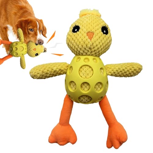 Nybhyjka Quietschendes Spielzeug für Hunde – gefülltes Plüsch-Küken, niedliches Tier für kleine, mittelgroße und große Hunde, Kauspielzeug für Welpen gegen Langeweile und Beruhigungshilfe Nybhyjka Quietschendes Spielzeug für Hunde – gefülltes Plüsch-Küken, niedliches Tier für kleine, mittelgroße und große Hunde, Kauspielzeug für Welpen gegen Langeweile und Beruhigungshilfe von Nybhyjka